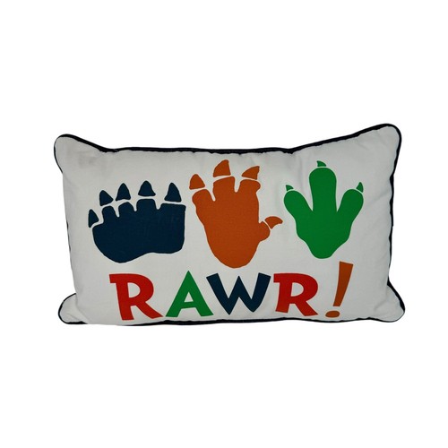Hobby Lobby Dinosaur Feet Throw Pillow Bedroom Decor Children's Room Dino Kids