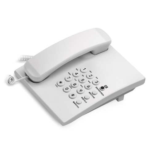 Basic Landline Corded Phone For Elderly Users Easy to Read Buttons Stable Call - Zdjęcie 3 z 10