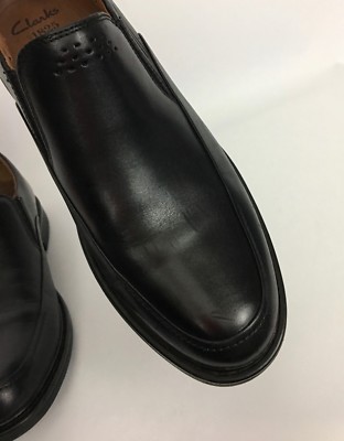 CLARKS Men’s Black Drexlar Easy Air Vent Breathable Comfort Leather Loafers Size s-l400.jpg main image 3