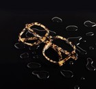Yesglasses-Ivory Tortoise Oversized Acetate Square Reading Glasses WATER +1.00 — photo 2