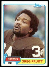 1981 Topps #415 Greg Pruitt Cleveland Browns