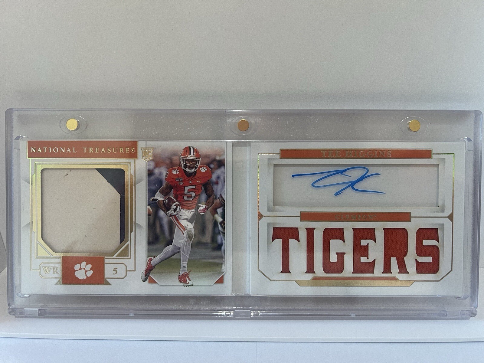 Tee Higgins Panini National Treasures Collegiate Team Logos Autographs #13 Base