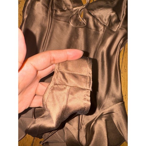 SKIMS Size Small Ruffle Silk Teddy Bodysuit Sienna Lingerie NWT AP-ONE-0672 - Picture 5 of 8