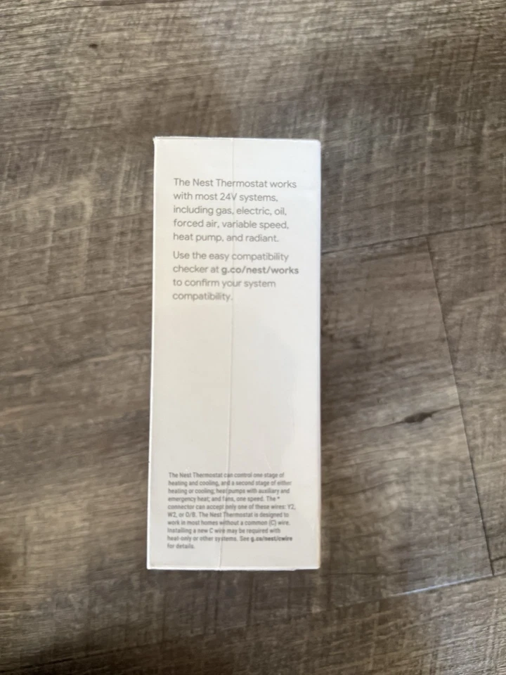 Google Nest Thermostat - Brand New, Sealed box (4th generation) G4CVZ White/snow - Image 3 of 4