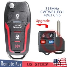 Modified Keyless Remote Flip Key Fob For Ford Mustang 2005 2006 2007 2008 2009