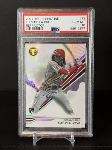 2024 Topps Pristine Elly De La Cruz Refractor Rookie RC #73 Reds PSA 10