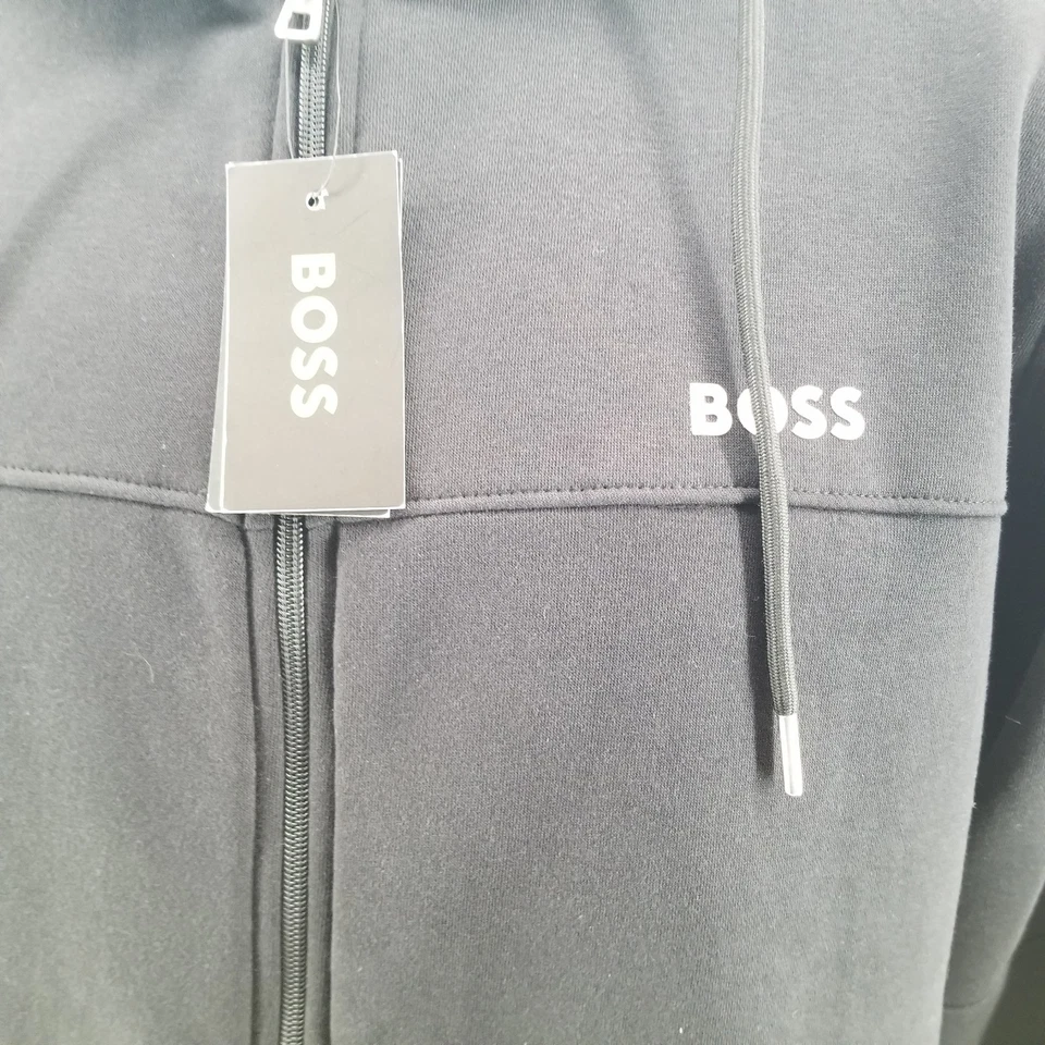 Hugo Boss - Sudadera con Capucha/Sudadera con Capucha Negra Pesada Saggy para Hombres - Talla XL Foto 3 de 4