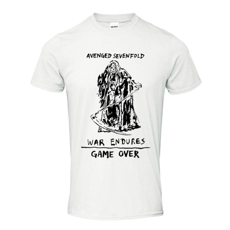 Футболка Avenged Sevenfold с надписью Herren Game Over weiß