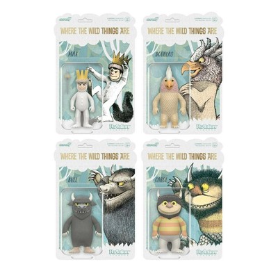 Where The Wild Things Are ReAction Figures W1 Max, Carol, Bull, Douglas Set of 4