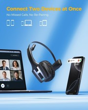 Wireless Headphone Blue Parrot Headset Bluetooth Truck Driver Noise Cancelling