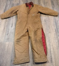 Carhartt Brown Insulated Cotton Canvas Work Coveralls 48 Short Pre Owned