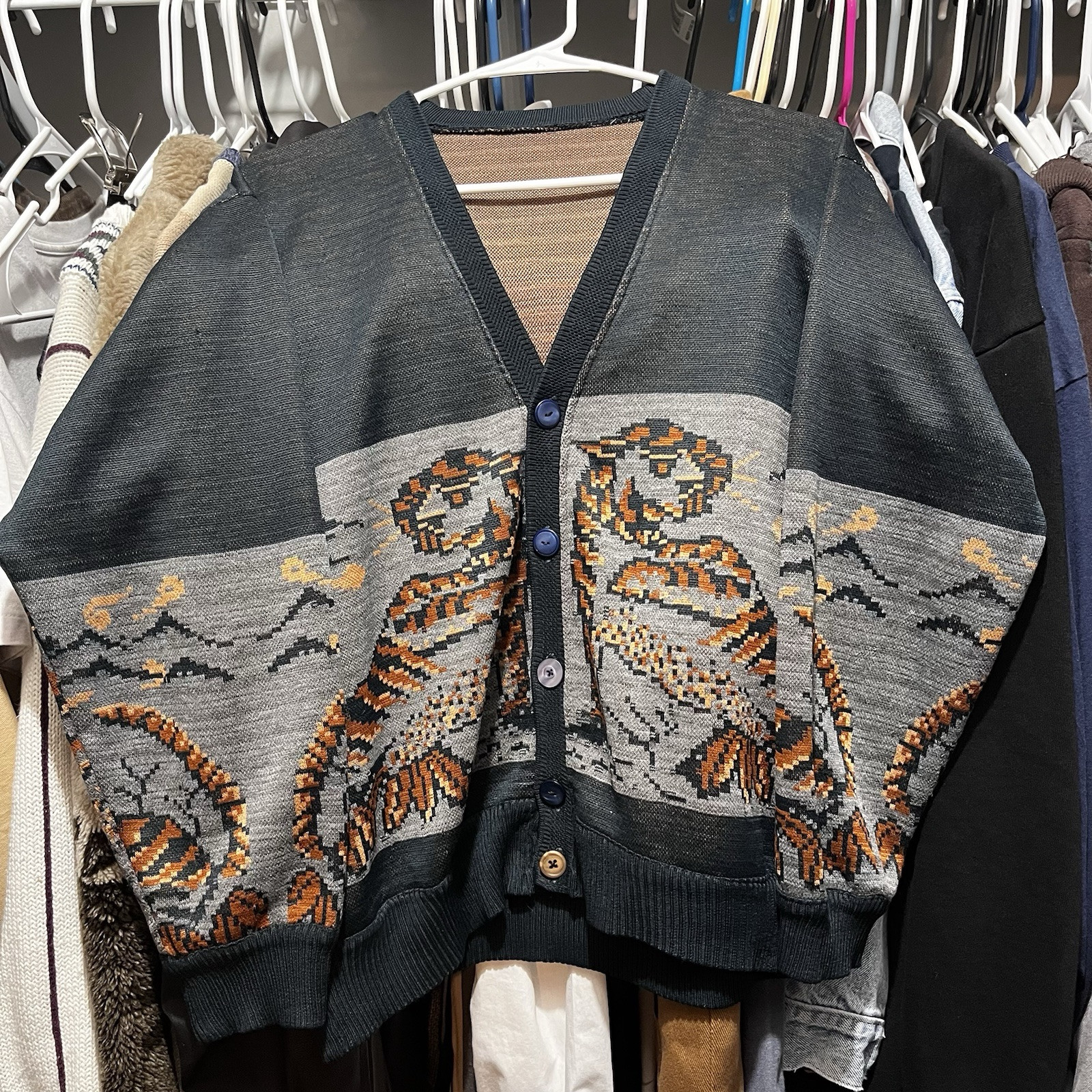 Vintage Wacko Maria Inspired Men’s Cardigan in Size S