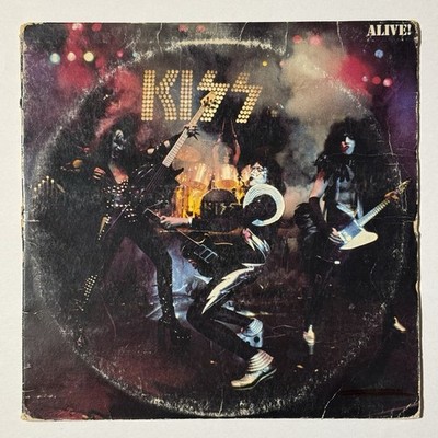Kiss Alive 2x LP (1975) Vinyl Record Album Live Set NBLP 7020