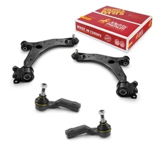 Front Lower Control Arms & Outer Tie Rod End for 2004-2009 Mazda 3 12-17 Mazda 5