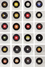 Vintage VINYL  45's Records . See Photos For Titles & Artist #GRP2