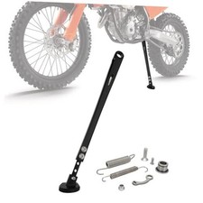 Dirt Bike Kickstand CNC 3-Level Adjustable Motorcycle Side Kick Stand black