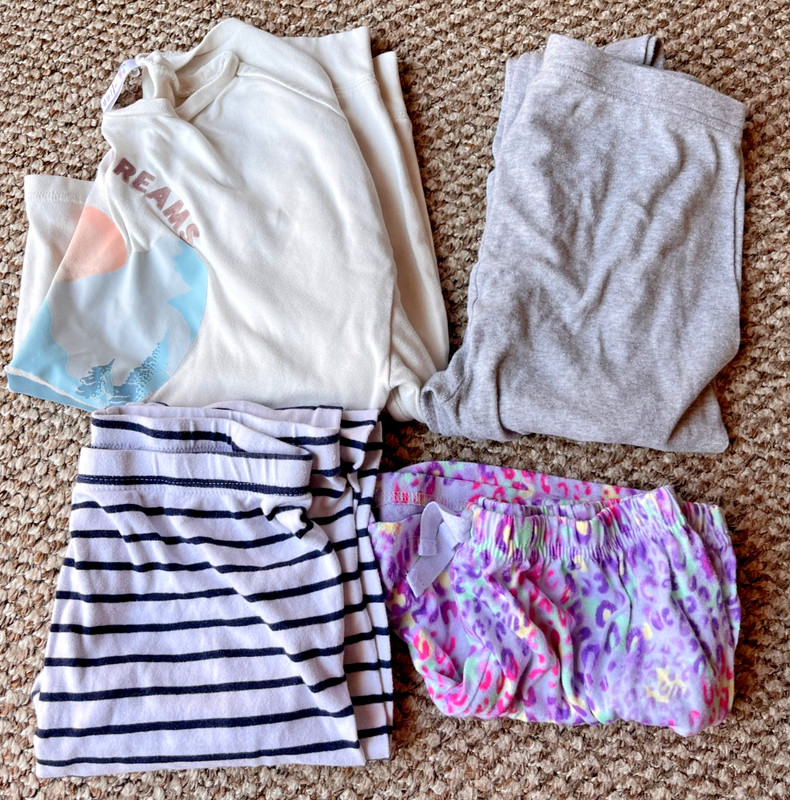 GIRLS PJS PAJAMAS SIZE XL 14 XXL 16 SET TOPS PANTS SHORTS LONG SLEEVE LOT SLEEP