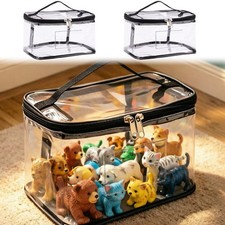 Transparent Zipper Storage Bags With Handle PVC 2026