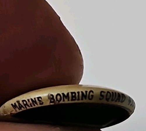 WW2 Marine Bombing Squad 433 KELLOGG’S PEP CEREAL RADIO PREMIUM PINBACK BUTTON - Picture 2 of 4