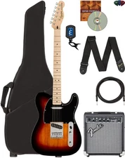 Fender Squier Affinity Telecaster - 3 Color Sunburst w/ Frontman 10G Amplifier