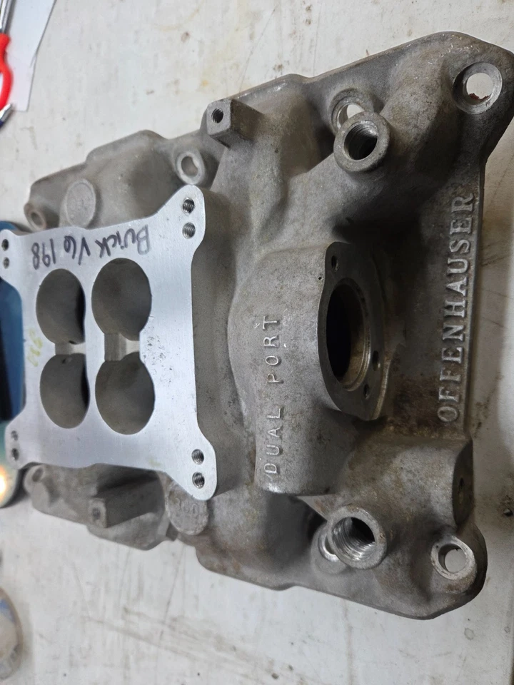 Colector de admisión Offenhauser 6153-DP para 1962-1963 198ci V6 Foto 3 de 4