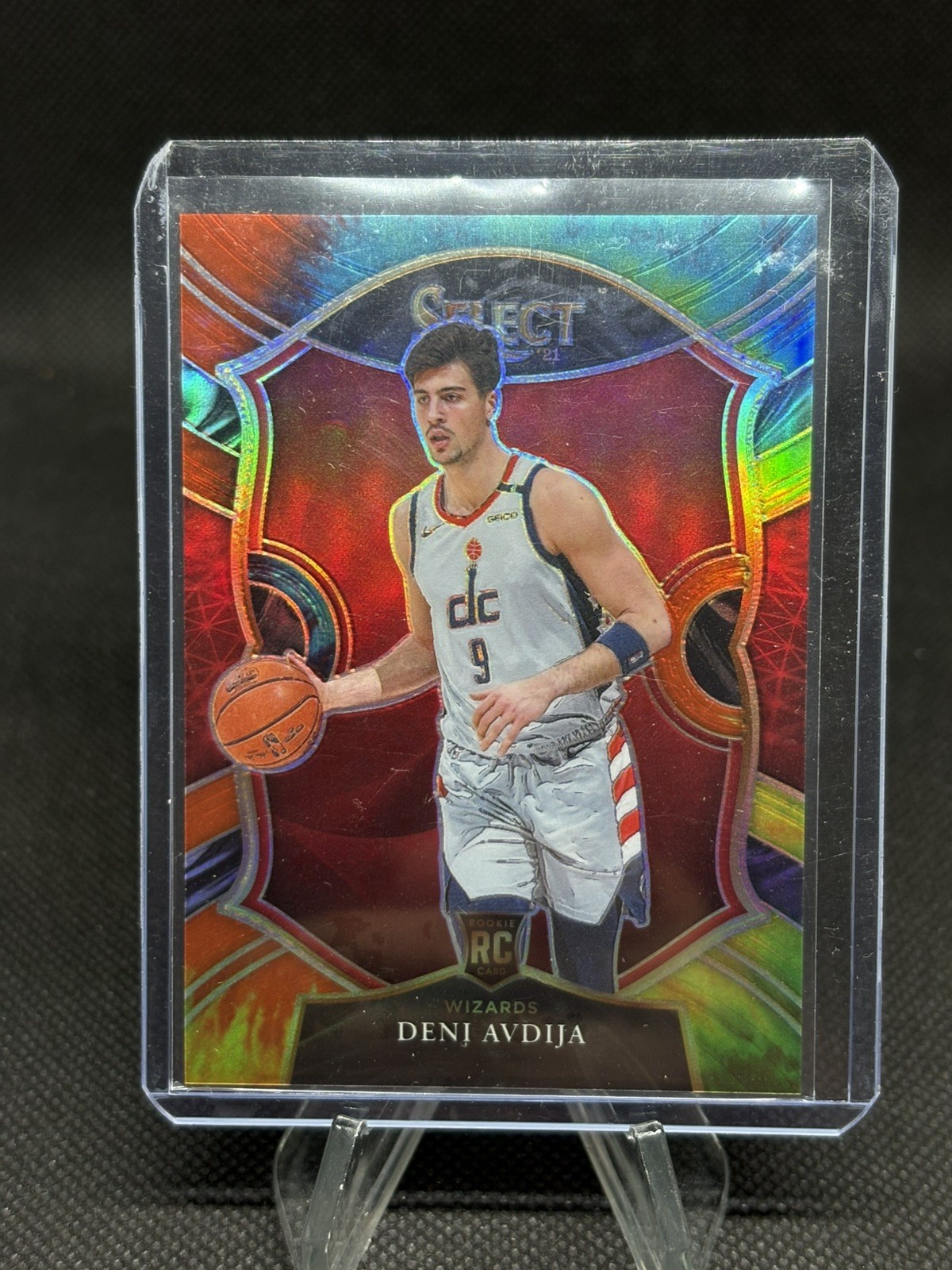 DENI AVDIJA 2020-21 Panini Select #69 Concourse RC Rookie Tie-Dye Prizm /25 