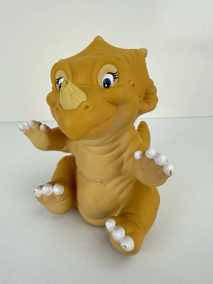 Vintage 1988 Pizza Hut THE LAND BEFORE TIME Cera Triceratops Dinosaur Toy - image 4 of 4