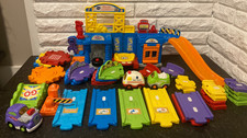 Vtech Go Go Smart Wheels Lift Fix Repair Shop Extras 3 Vehicles 40 pcs WORK