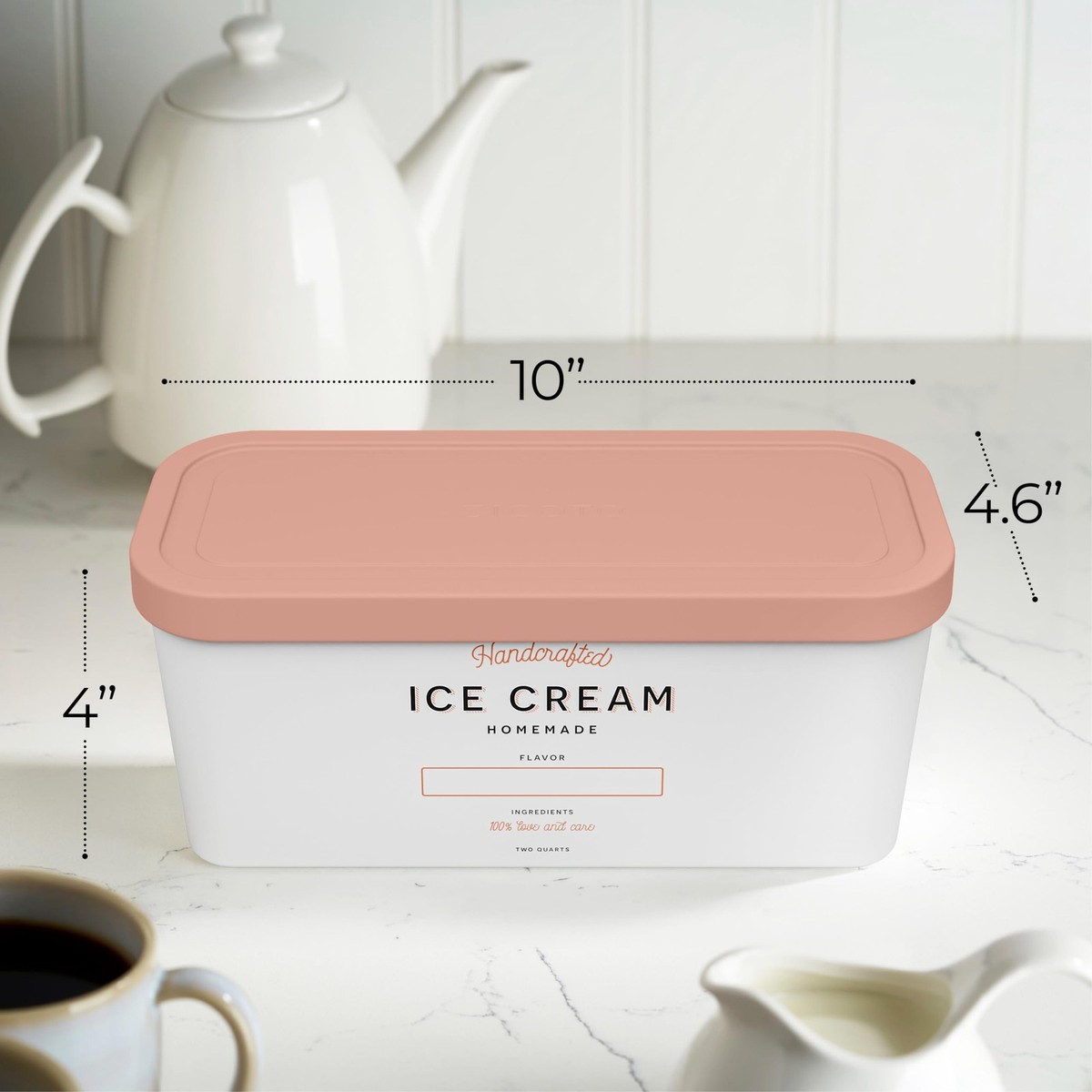 ZICOTO Set of 2 Reusable 2 Quart Ice Cream Freezer Tubs | eBay