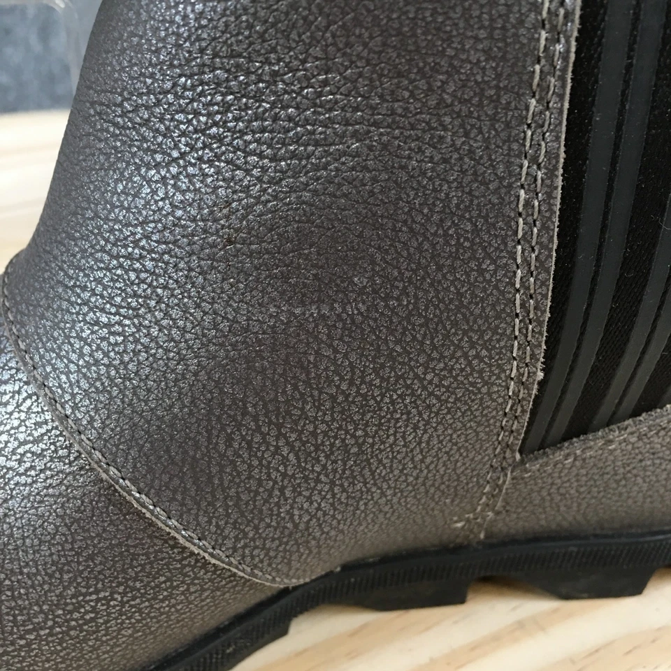 Botas Sorel Mujer 8 Joan of Arctic Wedge III Chelsea Plateadas Tobillo LL5335-052 Foto 3 de 4