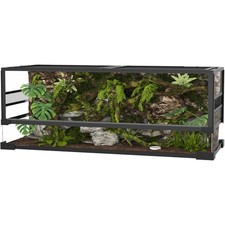 34/50/67 Gallon Reptile Tall Glass Terrarium Dual-Climate Water-Tight Base