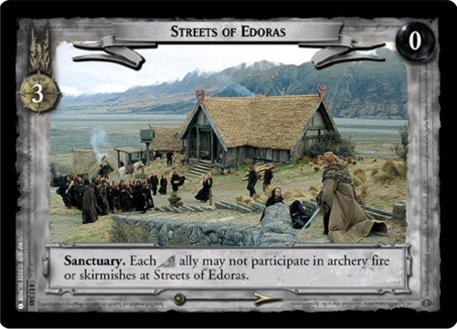 Streets of Edoras - Foil Lightly Played LOTR: The Two Towers (Foil)