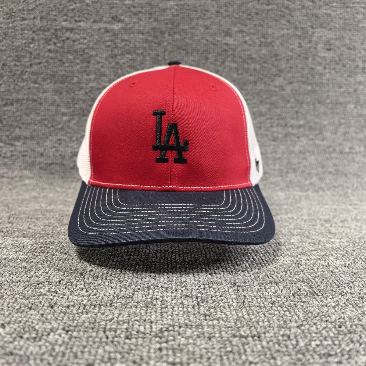 '47 Brand Los Angeles Dodgers Trucker Snapback Red White Navy Hat