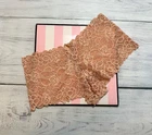 VICTORIA'S SECRET DREAM ANGELS L BEIGE FLORAL LACE SHORTIE BOYSHORT PANTIES XS