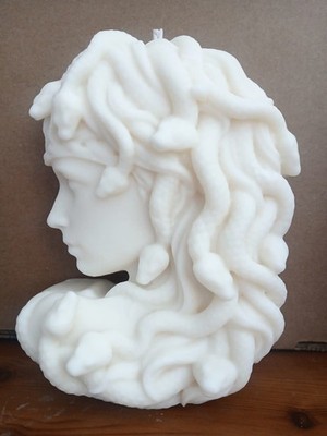 Medusa Kerze 100% natürliches Sojawachs elegantes minimalistisches Dekor