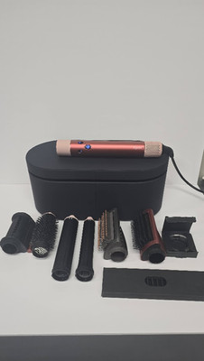 Genuine Dyson Airwrap HS05 Styler LONG Kit w/ Volumizing Brush, Strawberry Pink