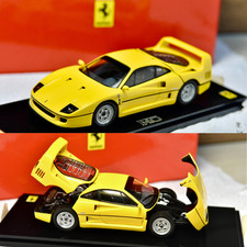 1/43 Kyosho Ferrari F40 Yellow Pininfarina Diecast Toy Car Rare Limited Supercar