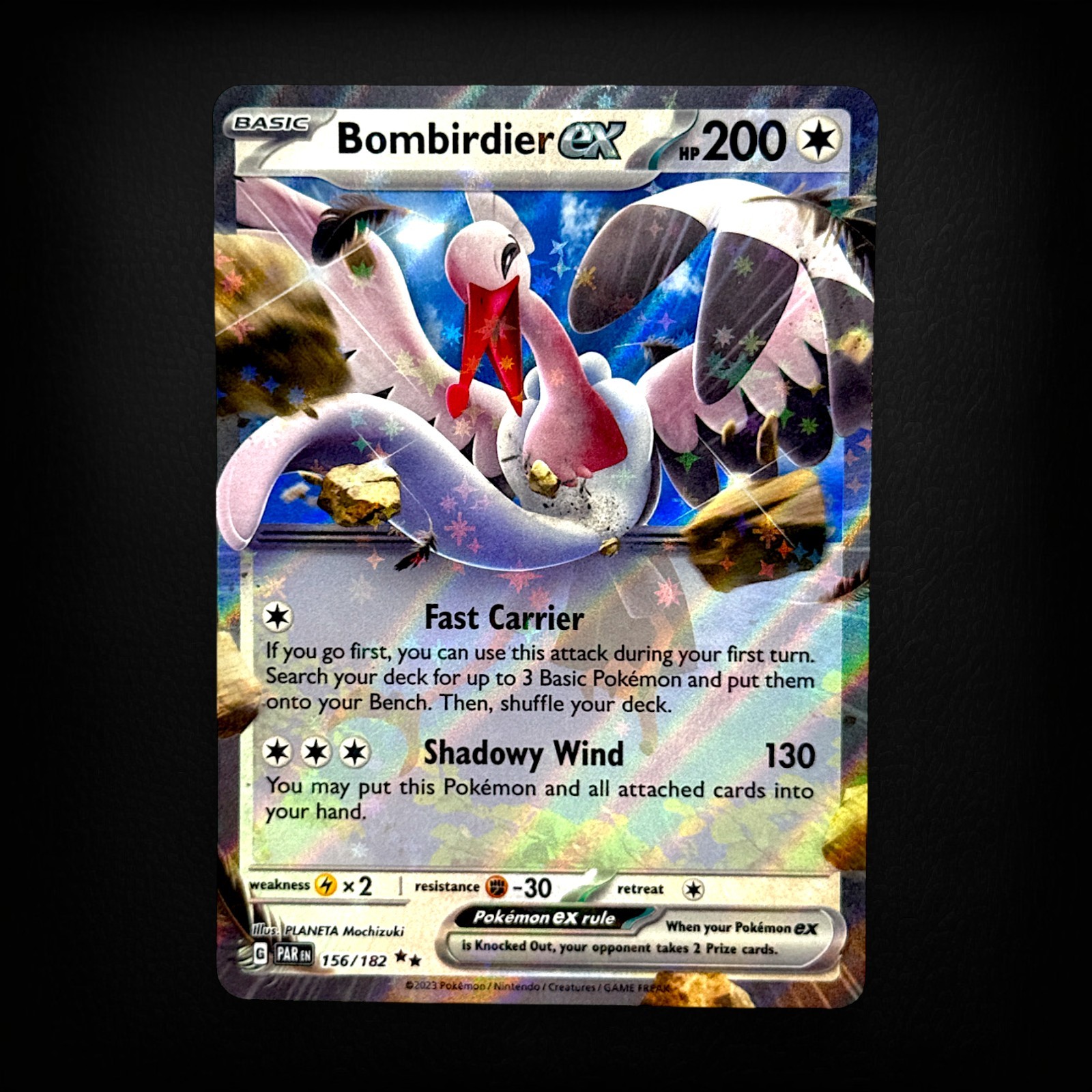 bombirdier ex pokemon card value 156/182 Bombirdier Ex