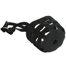 Black Horse Grazing Muzzle Easy Breathe Horse Mouth Cover With Large Holes A