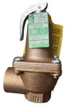 Watts F274513 ASME Pressure SAFETY  Relief Valve, Bronze, 50 Psi