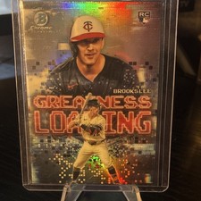 Topps 2025 Chrome Greatness Loading Insert Brooks Lee Twins RC GL-14