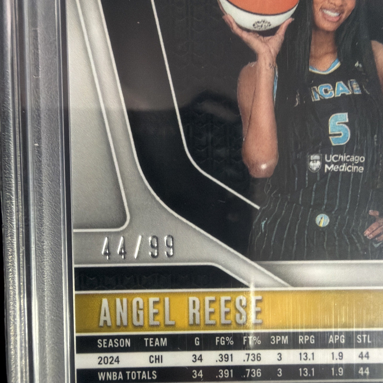 2024 PANINI WNBA PREMIUM PRIZM ANGEL REESE Atlanta Dream #147 44/99 PSA 9 view 7