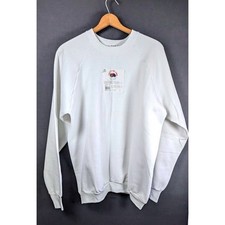 Vtg Fruit of the Loom Crewneck Sweatshirt Size XXL 90s Blank Raglan Unisex NOS