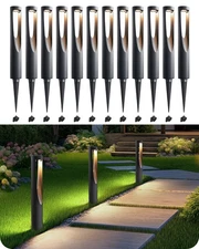 EDISHINE Low Voltage Landscape Lighting, 2W 150LM, for Yard Garden,CRI80 12 Pack