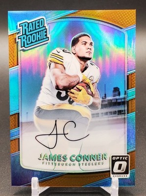  Panini 2017 Donruss Optic Rated Rookie Bronze Auto RC James Conner #172