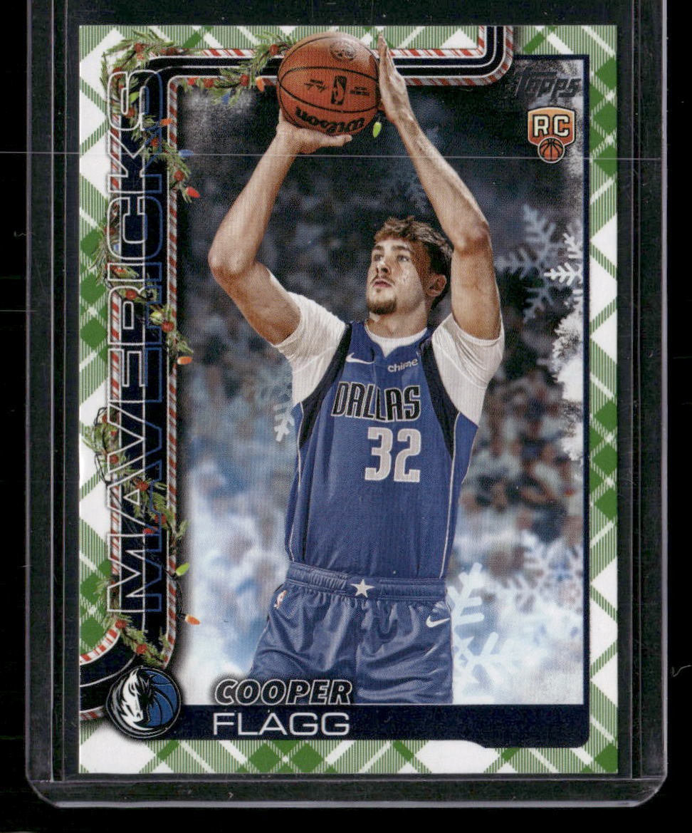 2025-26 Topps Holiday Cooper Flagg H161 Dallas Mavericks Plaid RC