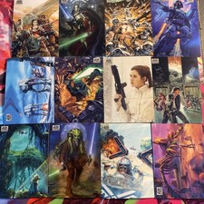 Star Wars Galaxy Topps Chrome 2025 Base Card Set of 12 No Duplicates
