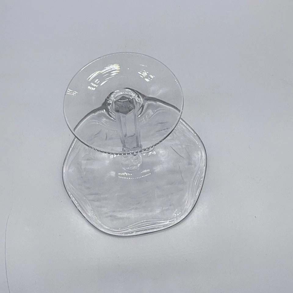 Vtg. Fostoria Cynthia Etch Coronet Comport 5" tall Serving Dish - Image 3 of 4