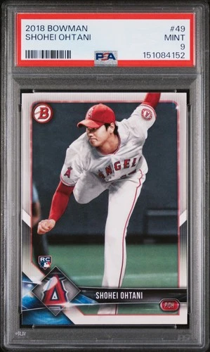 SHOHEI OHTANI 2018 TOPPS BOWMAN ROOKIE RC #49 PSA 9 MINT! DODGERS MVP #151084152