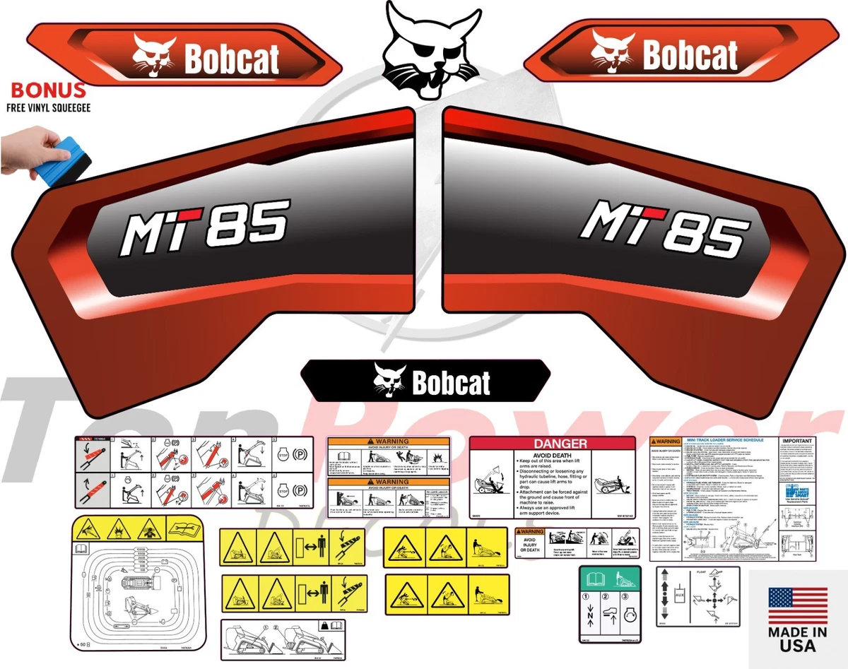 Bobcat S70 DECALS Stickers Skid Steer Loader New Repro Decal Kit - Foto 10